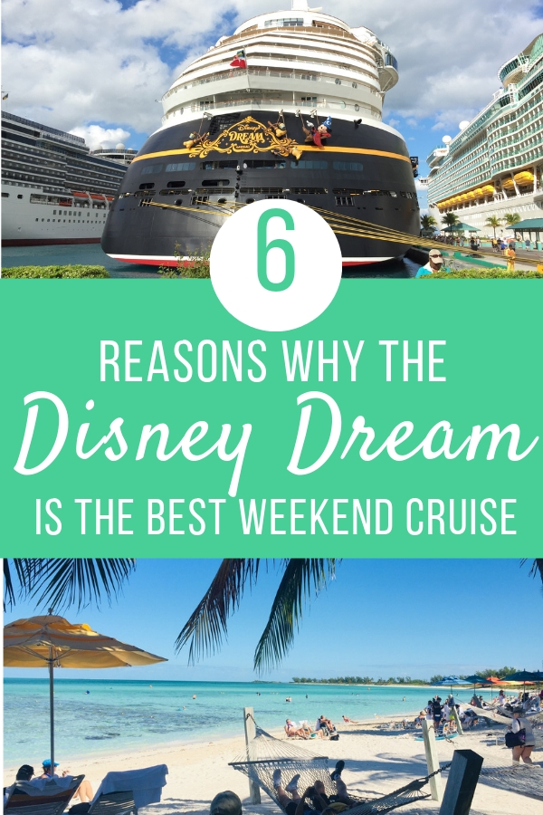 Bahamas weekend cruises are perfect if you don't have 7 nights to go on a Caribbean cruise. The Disney Dream has exceptional dining, activities, private island, character greetings, AquaDuck water coaster, and even fireworks!